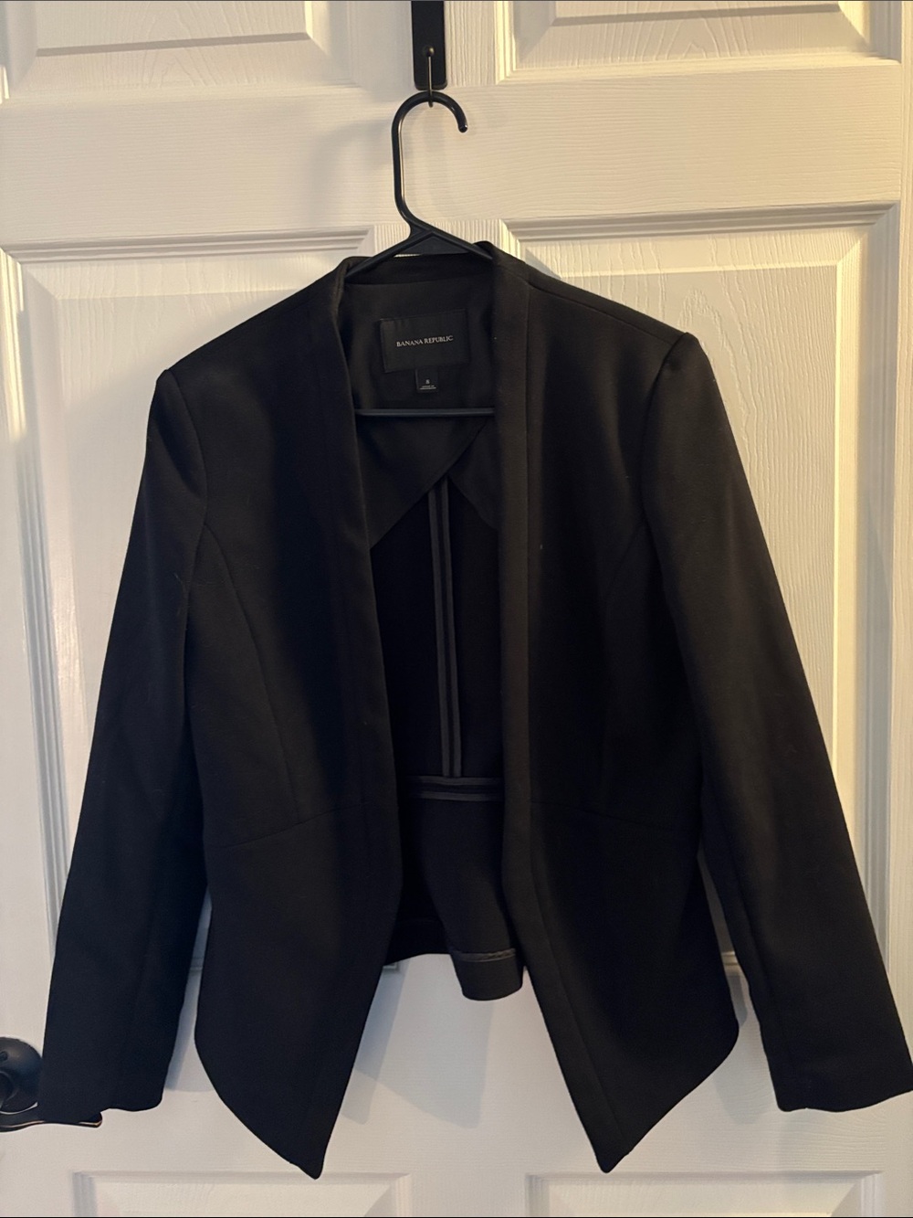 Banana Republic Black Open-Front Women's Blazer Jacket